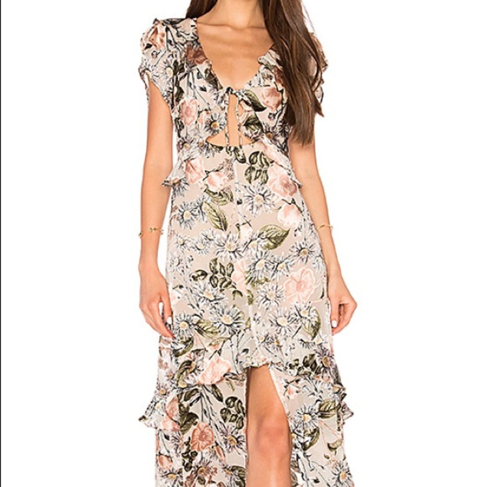 For Love and Lemons Luciana Maxi Dress NWT Size XS